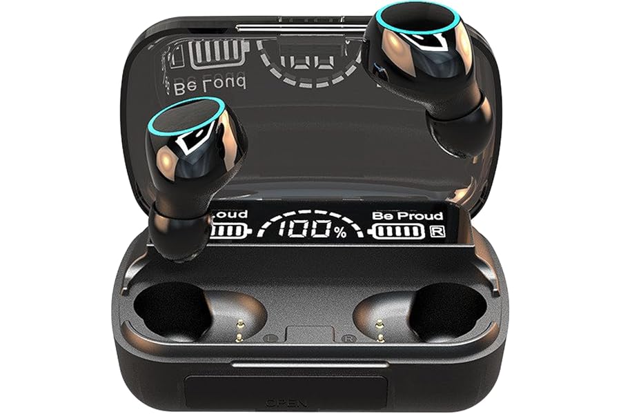 M10 Wireless TWS Mini Touch Earphones, Bluetooth 5.3, True Wireless Earbuds with Charging Case