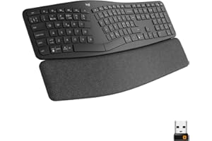 Logitech ERGO K860 - bezprzewodowa ergonomiczna klawiatura z dzielonym rozmieszczeniem klawiszy, Skand. QWERTY - grafitowa