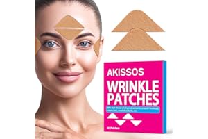 Akissos Patches Anti Rides Visage, Face Tape Lifting, Kinesio Tape Visage Face Lift Tape Lift Visage Face Anti Wrinkle Patches Utilisé Pendant la Nuit For Firming and Tightening Skin 80 PCS