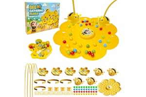 Juvanovo Magnetspiel, Bienen Interaktives Spielzeug für 2-4 Person, Magnetische Angel Spielzeug, Motorikspielzeugs, Party Spielzeugs für Kinder und Erwachsene