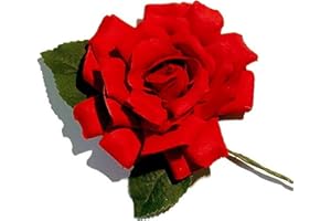 La Senorita Flamenco róża, kwiat hiszpański, ozdoba do włosów czerwona