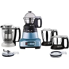 Panasonic Heavy Duty Mixer Grinder For Kitchen MX-AE486 (Light Blue) Monster Series Powerful 2000W Motor |3 Stainless Steel M
