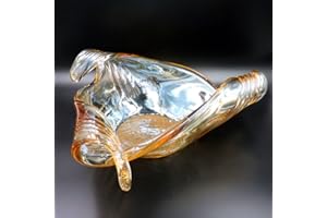 Tammaro Home Ciotola Centrotavola Triangolare in Vetro di Murano Color Miele by