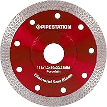 2-Pack 115mm Diamond Cutting Discs For Angle Grinder - Cuts Tile, Stone, Concrete