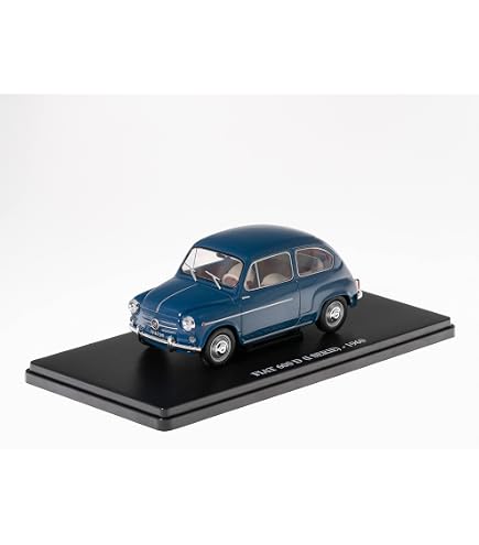 OPO 10 - Fiat 600 1957 - Modellino In Scala 1/43 In Metallo, Base Avvitata E Scatola In Plexiglas, Perfetto Per Collezionisti - Foto 4