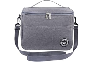 XIANGLONGY 6.4 Litri Zaino Termico Porta Pranzo, Foglio Addensato Borsa Termica Porta Pranzo, Borsa Frigo Pranzo Ufficio con Cinghie, Porta Pranzo Termico per Ufficio, Scuola, Picnic