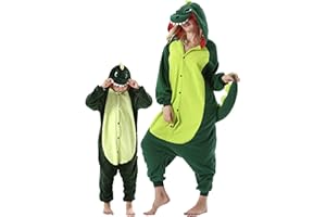 DarkCom Animal Onesie para Niños y Adultos,Carnaval Ropa de Dormir para Niños y Padres,Cosplay Halloween Disfraz Navidad Pijamas