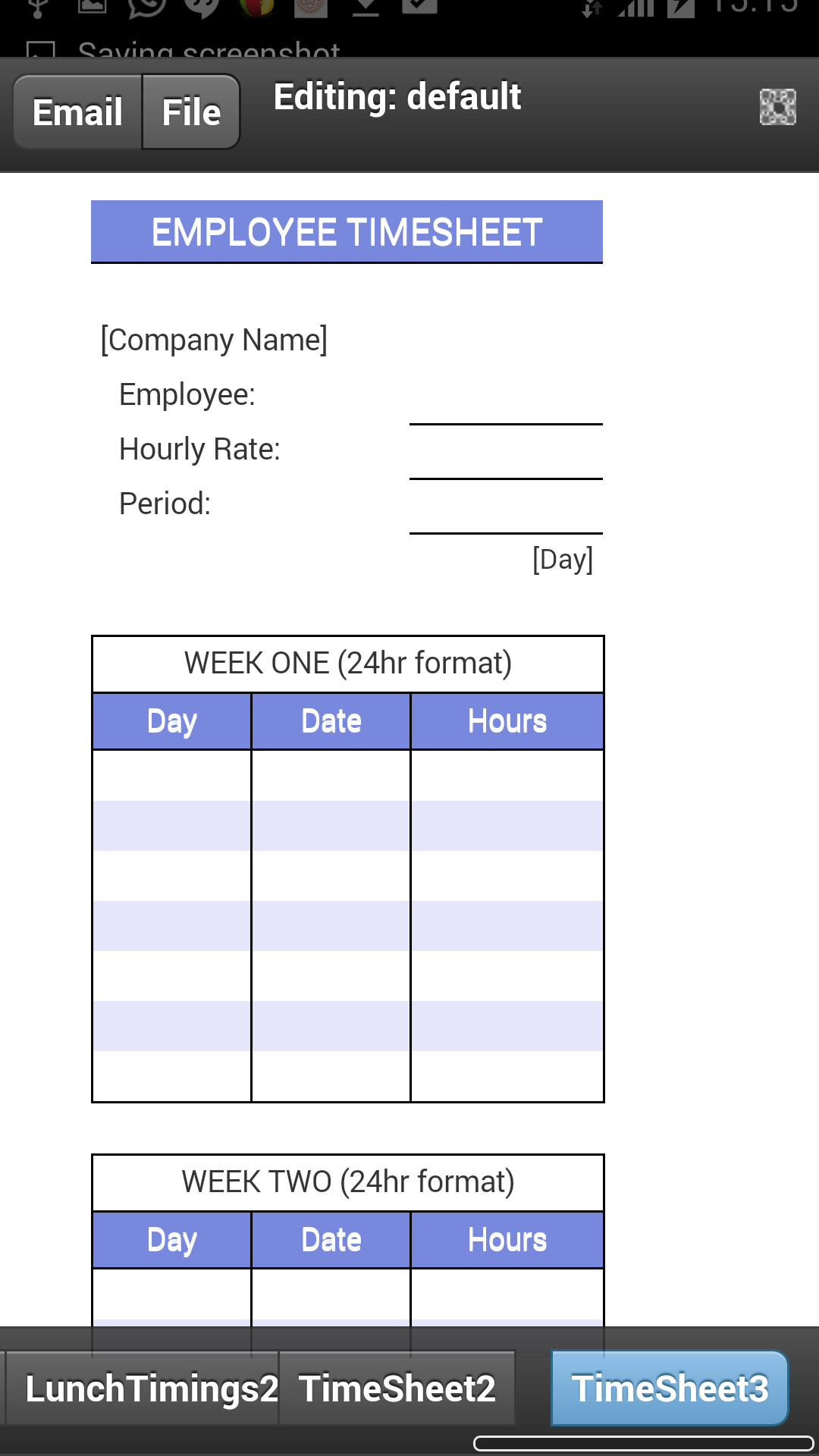 Employee Timesheet Amazon.co.uk Apps & Games