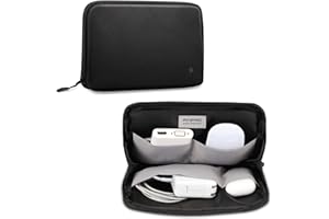 FINPAC Custodia per Caricatore di MacBook Air/Pro M2 2022, Portatili Borsa per Elettronica Accessori, Organizer da Viaggi e Lavoro per MacBook Charger/Magic Mouse/Cavo