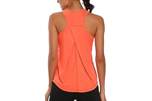 Dawnrole Débardeur de Sport Femme Fitness Yoga Workout Chemises sans Manches Debardeur