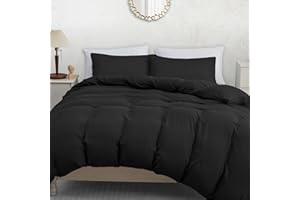 Pamposh Double Duvet Set - Pre-Washed Microfibre Bedding Set for Added Softness & Comfort - Lightweight Premium Quilt Cover Set for All Seasons With Zipper Closure