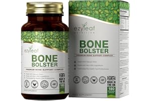 EZYLEAF NUTRITION Ezyleaf Bone Supplement | Calcium Magnesium Zinc and Vitamin D3 Capsules with Boron & Vitamin K2 MK7 | 180 Bone Bolster Calcium Citrate Bone Health Supplements | Non-GMO Gluten Free & UK ISO Certified