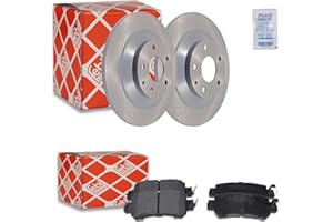 LOTT-AUTOTEILE 2x Bremsscheibe Ø303mm + Beläge Bremsbeläge hinten Set Hinterachse + Reiniger