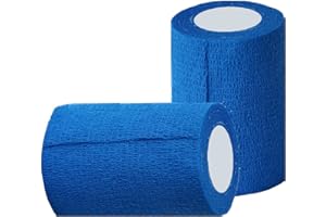 Cohesive Bandage - 12 Rolls x 10cm x 4.5m First Aid Sports Wrap Bandages,COBOX Pet Vet Wrap Self Adherent Cohesive Bandages