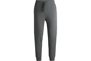 HUGO Mens Dayote232 Logo-Print Tracksuit Bottoms in Cotton Terry