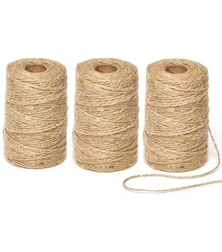 400m Jute Koord 1mm - Natuurlijk Henneptouw Voor Tuindecoratie & Verpakking - Scheurvast & Biologisch Afbreekbaar