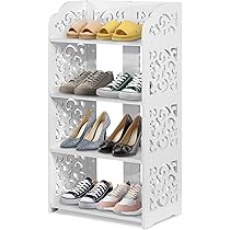 DEILALY Eckregal 5-stöckig - Schmales Regal 40x30x160 Cm, Rustikal Braun