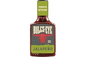 BULL'S-EYE Unbekannt Bull's Eye Tomato Ketchup Jalapeño Chili, Squeezeflasche, 8er Pack (8 x 425 ml)