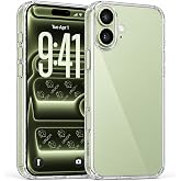 URUCHI Şeffaf Kılıf, iPhone 17 ile Uyumlu, Darbelere Dayanıklı Sert PC Arka Y&uuml;zey, Kaymaz Tutuş, Kamera Korumalı, İnce ve Haf