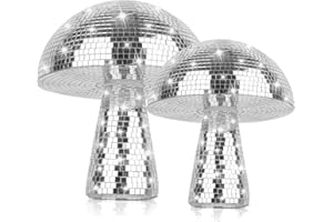 YEAHBOOM Bola de Espejo,Espejo de Seta Discoteca,Bola de Discoteca Espejos,Bola de Discoteca para Colgar,Bola Reflectante para Decoración del árbol de Navidad,Fiesta y Decoración del Hogar