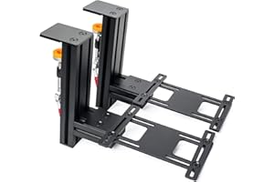MEZA MOUNT Meza Lot de 2 Supports de Bureau résistants compatibles avec Logitech G X52/X52 Pro/X56/X56 Rhino/Thrustmaster T.16000M FCS/TCA Officer Pack Airbus