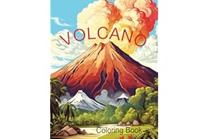 Volcano Coloring Book: Erupt the fun of coloring volcanos, your going to lava it!