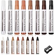 Kit Riparazione Mobili 13 Pezzi - Pennarelli E Pastelli A Cera Per Graffi - Foto 4