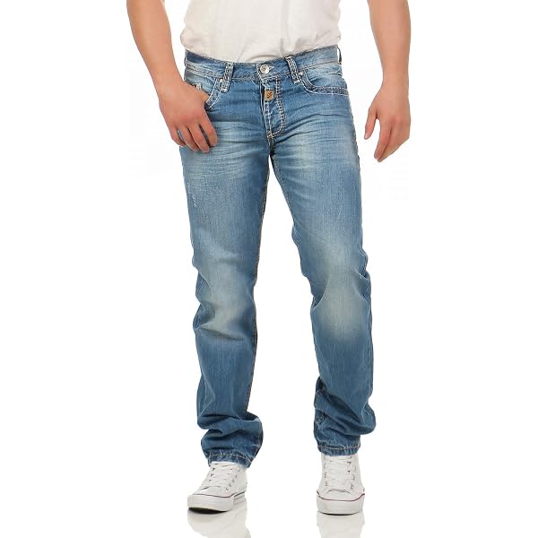 Cipo & Baxx - C-0838 A - Regular Fit - Dicke Naht - Herren Jeans