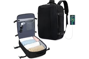 VMIKIV Zaino da Viaggio Aereo Bagaglio a Mano Easyjet 45x36x20 per Donna Zaino Viaggio Uomo Borse da Cabina Impermeabile per ITA Airways