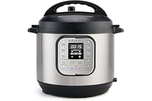 ‎INSTANT POT Instant Pot Duo 7-in-1-Multikocher 5,7 l – gebürstetes Edelstahl, großer Schnellkochtopf, Schongarer, Reiskocher, Sauteuse, Joghurtbereiter, Dampfgarer und Speisenwärmer, spülmaschinenfest