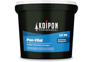 KOIPON Pon-Vital 2,5 kg, Die 100% biologische Alternative zum Fadenalgenvernichter gegen Algenwachstum und Fadenalgen im Gartenteich