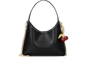 JQWSVE Kleine Umhängetasche für Damen 2024 Herbst Geldbörse Leder Hobo Handtasche Kette Crossbody Tasche Retro Tote Geldbörse Satchel Bag