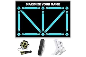 ARTLIVE Football Training Mat - Soccer Mastery Skills XL 90x60cm Football Gifts for Boys | Pro Dribble, Ball Control & Stress Relief Games for Kids,Girls & Teenage | Birthday Christmas Gifts