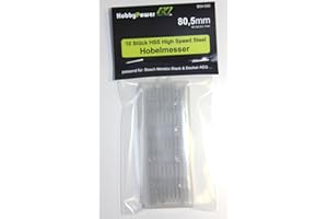 HOBBYPOWER24 10 Stück HSS High Speed Steel Hobelmesser 80,5mm für Hobel ELU MFF40, MFF80K, MFF80, MFF81, MFF81K