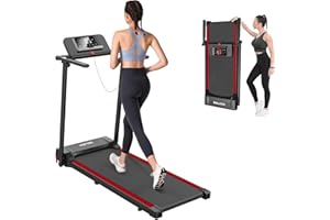 HOFTME laufband für zuhause,2.5HP Walking Pad,Elektrisches laufband klappbar,laufband Schreibtisch Mit LED-Display,bis 8 km/h Cardio Sportgeräte Laufband für Zuhause und Büro
