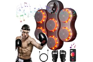 DentJet Smart Music Boxing Machine con Guantoni da Boxe, Allenatore di Boxe da Parete, Cuscinetto da Boxe, Allenamento Elettronico di Boxe per Adulti per Casa e Palestra