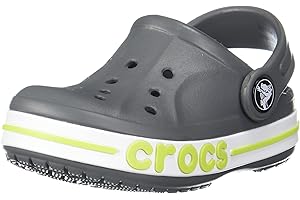 Crocs Zuecos Bayaband. Zuecos Niños, Zuecos Niñas, Zuecos para Niños Pequeños, Zuecos para Bebé. Zuecos Clásicos Unisex. 22-23 EU Slate Grey/Lime Punch