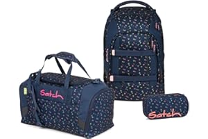 satch Pack Schulrucksack Set 3tlg. mit Sporttasche und Schlamperbox