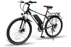 CHIWELL Electric Bike for Adults. 26" Electric Bicycle with High-Speed Brushless Motor. Commute E-bikes Built-in 36V 8Ah/13Ah Removable Li-Ion Battery, Shimano 7-Speed, Dual Disc Brake, Smart G51 LCD Display