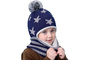 CELIODD Passamontagna Bambino,Infantile Invernale Caldo Beanie,Passamontagna Cappello Inverno,Cappello,Protezione per Il Collo,Sciarpa 3 in 1 Adatti a Bambini dai 2 Ai 7 Anni