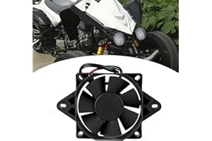GEDOURAIN Ventilatore radiatore per moto, ventola di raffreddamento elettrica motore, 12 V/15 W ventola di raffreddamento per moto ATV Karter Quad 150c C 200c C 250c C 250c C Nero