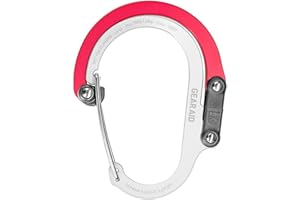 Gear Aid HEROCLIP (Large) Carabiner Gear Clip and Hook for Hanging Heavy Duty Items, Camping Backpacks, Suitcases, Kayaks, Bicycles, Garage Organization and More