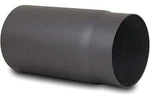 LANZZAS Ugnsrör 250 mm förlängning – i diameter Ø 150 mm – färg: gjutjärn – rökrör förlängning