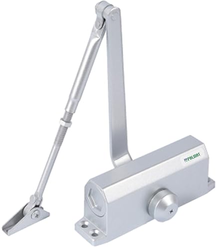 Amig - Automatic door closer for doors up to 40 kg and 85 cm wide - Made of aluminium with a matt black finish - Prevents accidents due to slamming doors or