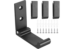 BAYIDUN Juego de 4 ganchos plegables para pared, perchas de pared plegables de aluminio de 90 grados, soporte de pared plegable, para cocina, baño, vestíbulo, toallero