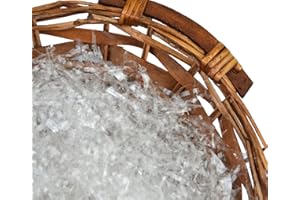 VIRSUS Trucioli Trasparenti per Cesti 5kg, Paglia Sintetica per Confezioni Natalizie, Pasquali, Cesti Regalo, Paglietta da riempimento per Imballo