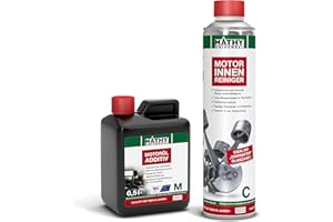 ‎MATHY MATHY Motor-Reinigungs-Set Motorinnenreiniger + Motoröl Additiv - Motorspülung & Verschleißschutz für Diesel + Benzin Motor - Motorreiniger Ölwechsel