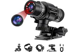 NinjaCam Action Cam, 1080P HD & 120° Weitwinkel Action Kamera, Helmkamera Fahrrad, Wasserdicht Fahrrad Kamera, Bodycam Körperkamera für Outdoor Fahrrad Motorrad Reiten
