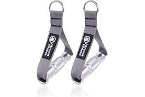 J Bryant Manici per macchine per cavi fitness Attacco per puleggia Maniglia a D in metallo resistente Manopole in lega di alluminio Maniglie per allenamento durevoli Puleggia Sistema di pulldown LAT..