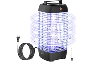 YeXhot Lampada Antizanzare Elettrico Esterno e Interno, 10W Zanzariera Elettrica, Trappola Zanzare Elettrica Impermeabile IPX4， Adatto Per Cortile, Giardino, Casa, Cucina, Campeggio